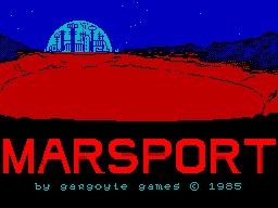 Rys 5. Obrazek tytułowy gry Marsport